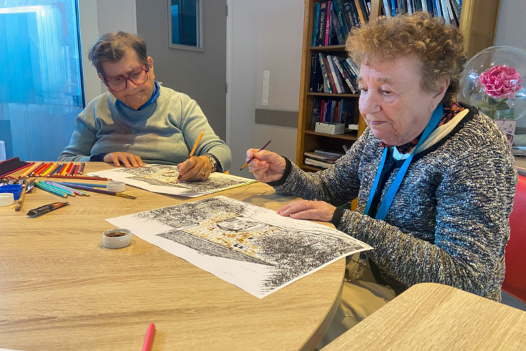 coloriage activité residents malgazon
