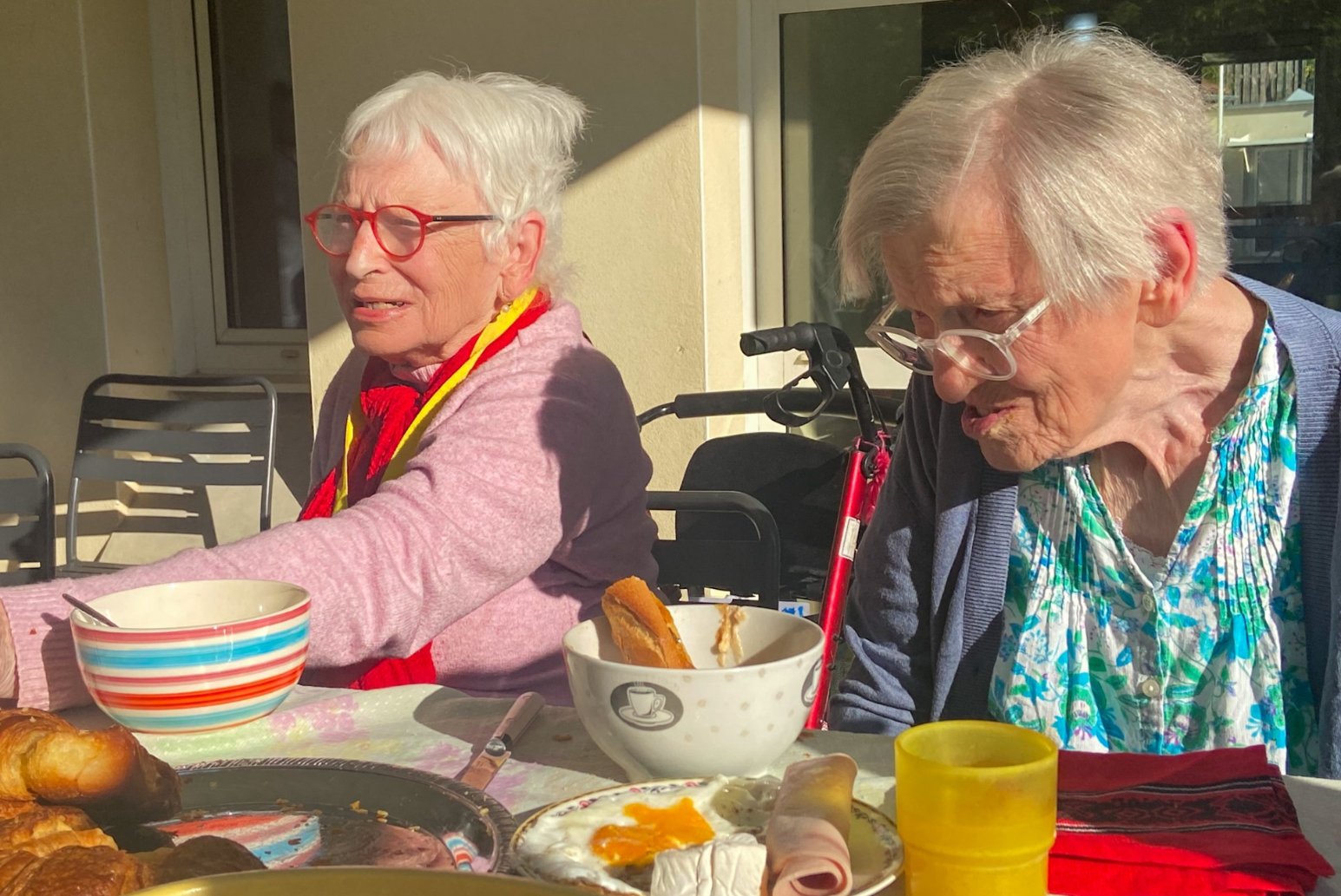 brunch au cantou avec les résidents